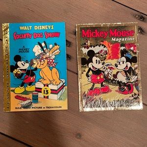 Bundle of 2 Vintage Mickey Mouse Trading Cards